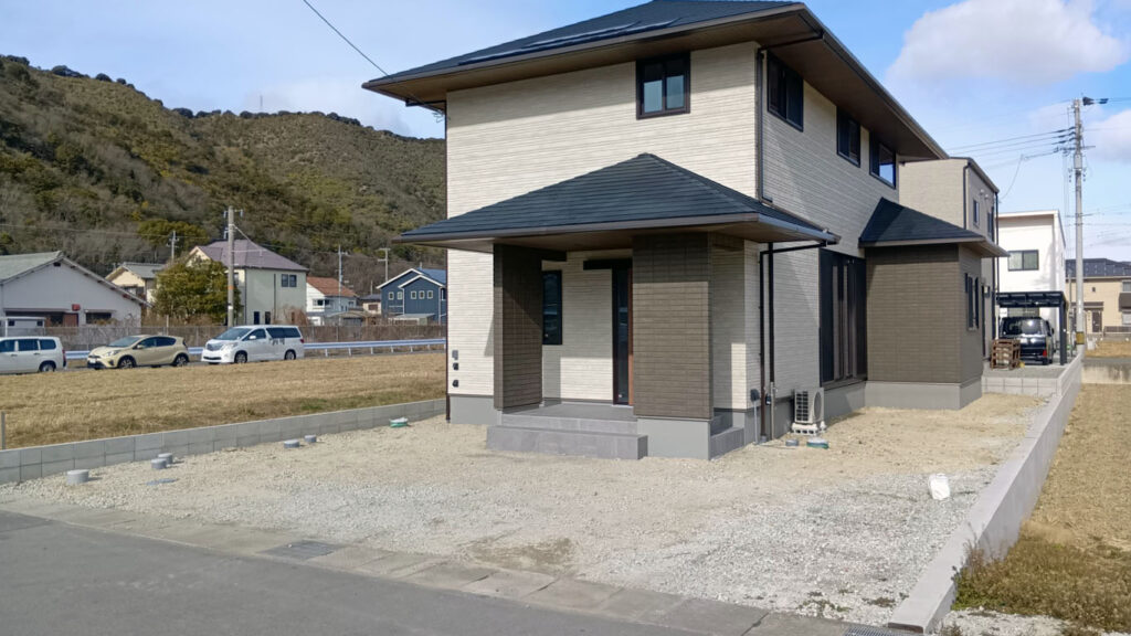 赤穂市の新築外構工事:施工前