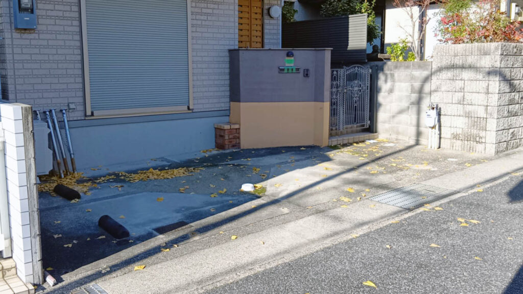 芦屋市のリフォーム外構工事:施工前