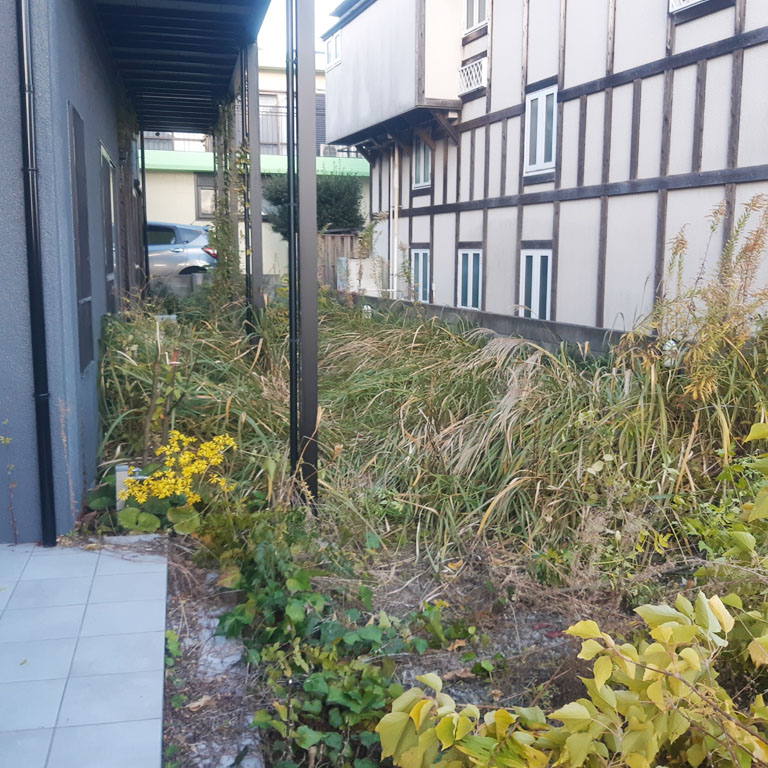 芦屋市のリフォーム外構工事：施工前04